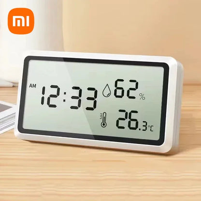 Thermo-hygromètre numérique avec horloge intégrée
