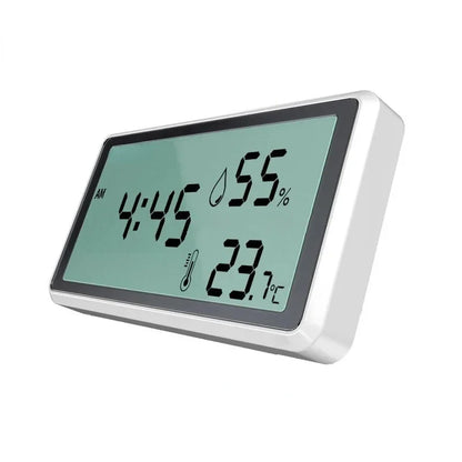 Thermo-hygromètre numérique avec horloge intégrée