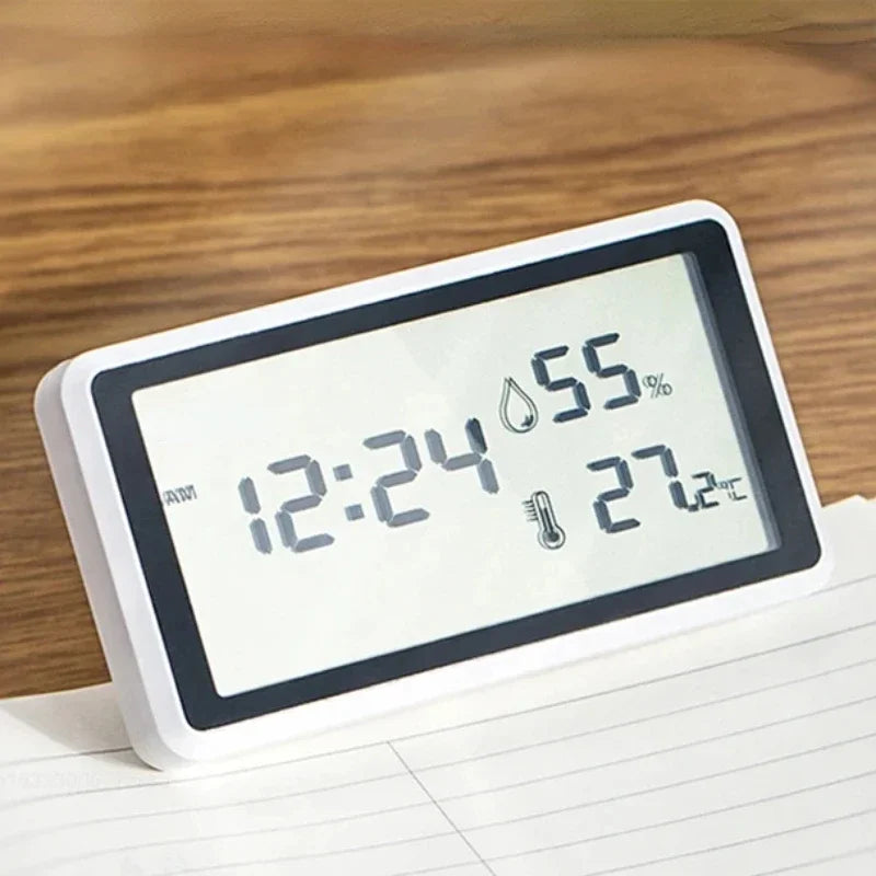 Thermo-hygromètre numérique avec horloge intégrée