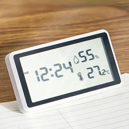 Thermo-hygromètre numérique avec horloge intégrée