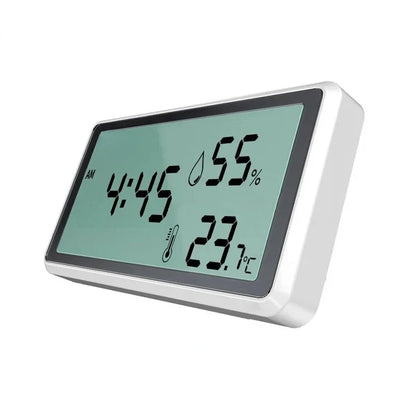 Thermo-hygromètre numérique avec horloge intégrée
